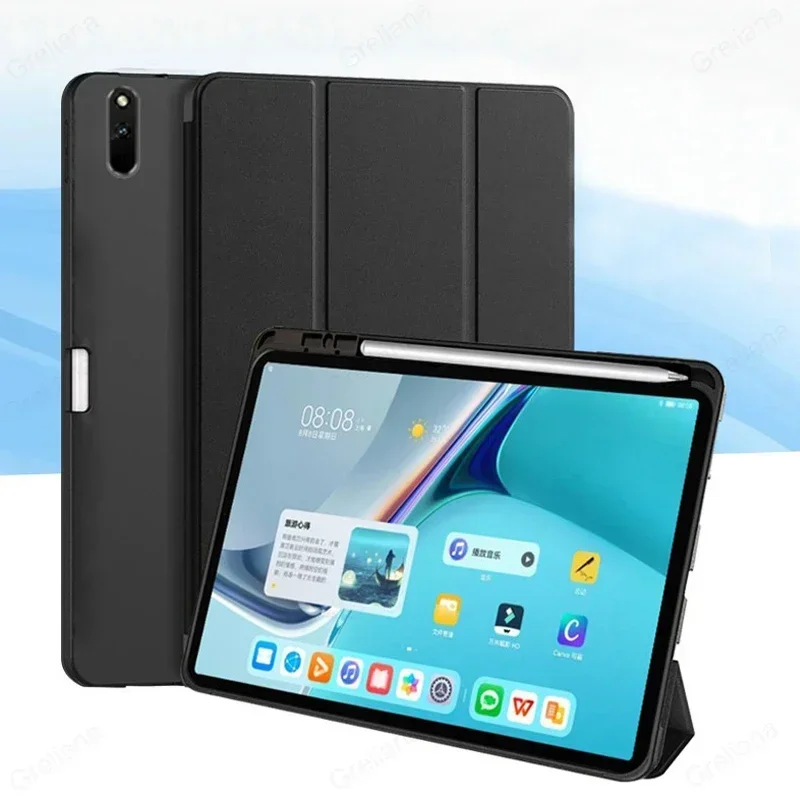 

Case for Huawei Matepad air 11.5 Anto Weke Sleep Stand Cover Matepad PRO 10.8 T10 T10S 9.7 with Pencil holder Funda Silicon Case