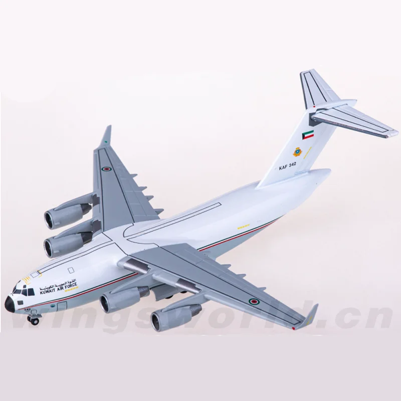 1:500 Scala Herpa 535915 Kuwait Air Force C-17A Globemaster Iii Kaf342 Modello Di Aereo Pressofuso In Lega Regalo Giocattolo Da Collezione