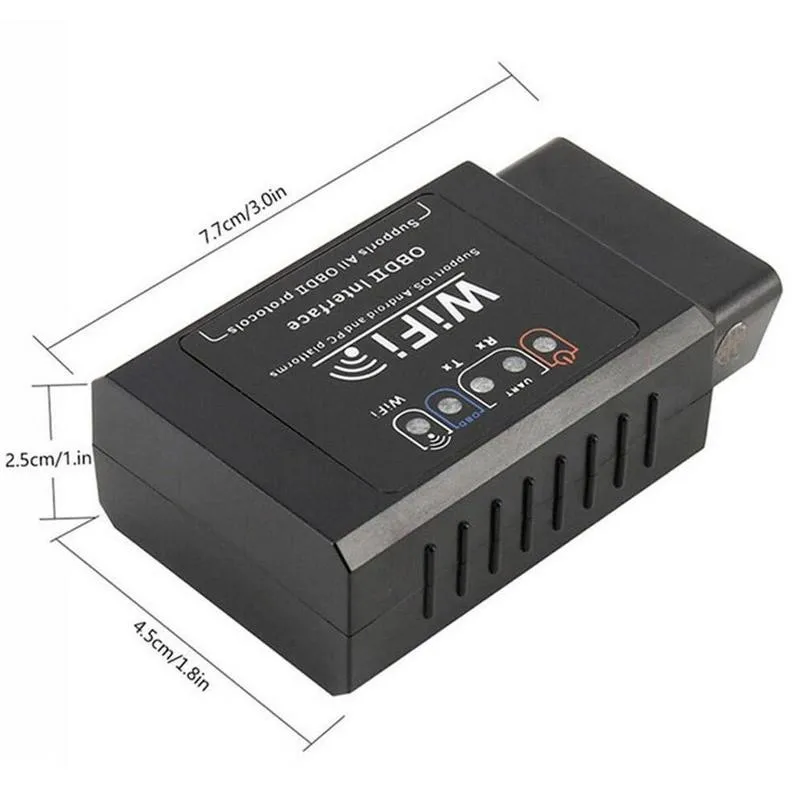 ELM327 WIFI  OBD2 Scanner For iOS/Android Car Code Reader Elm-327 Wi-Fi V 1.5 Wi Fi ELM 327 OBD 2 Auto Diagnostic Tools V1.5 portable car battery charger