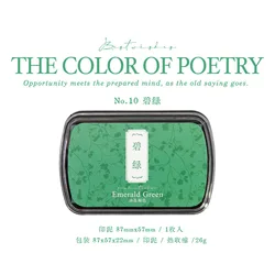 Retro Solid Color Ink Pad Set - 13 Vibrant Vintage Colors for DIY Scrapbooking and Crafts (J)
