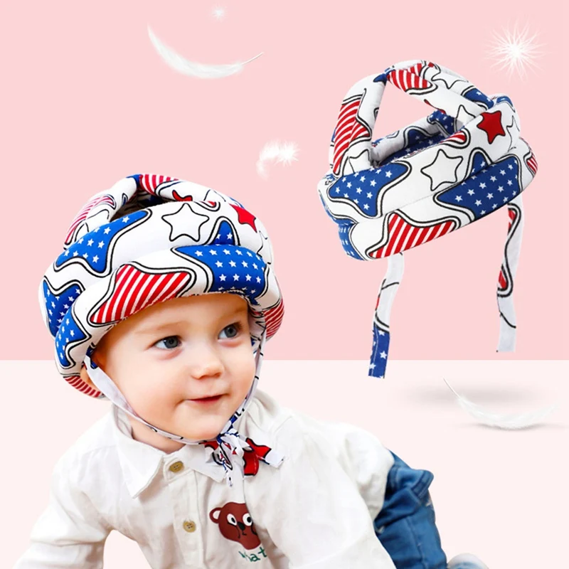 Adjustable Baby Hat Protective Anti-collision Safety Helmet Baby Cap Toddler Kids Hat for Girl Boy Accessories Cotton Mesh td368c multifunctional tactical soft helmet helmet of night vision device auxiliary accessories