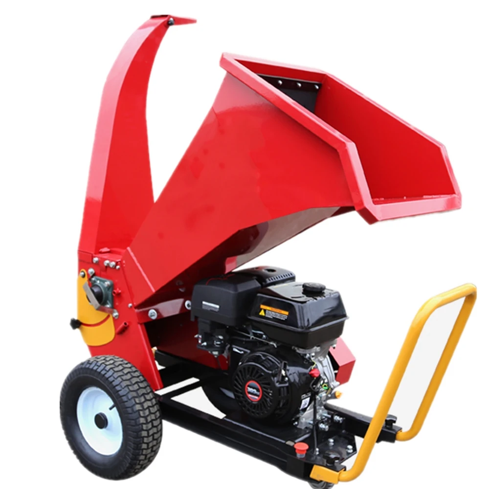 

Fresh Wood Crusher Chipper Shredder Mulcher Grinder Attached With 10Hp Gasoline Engine/Diesel Shredder Wood