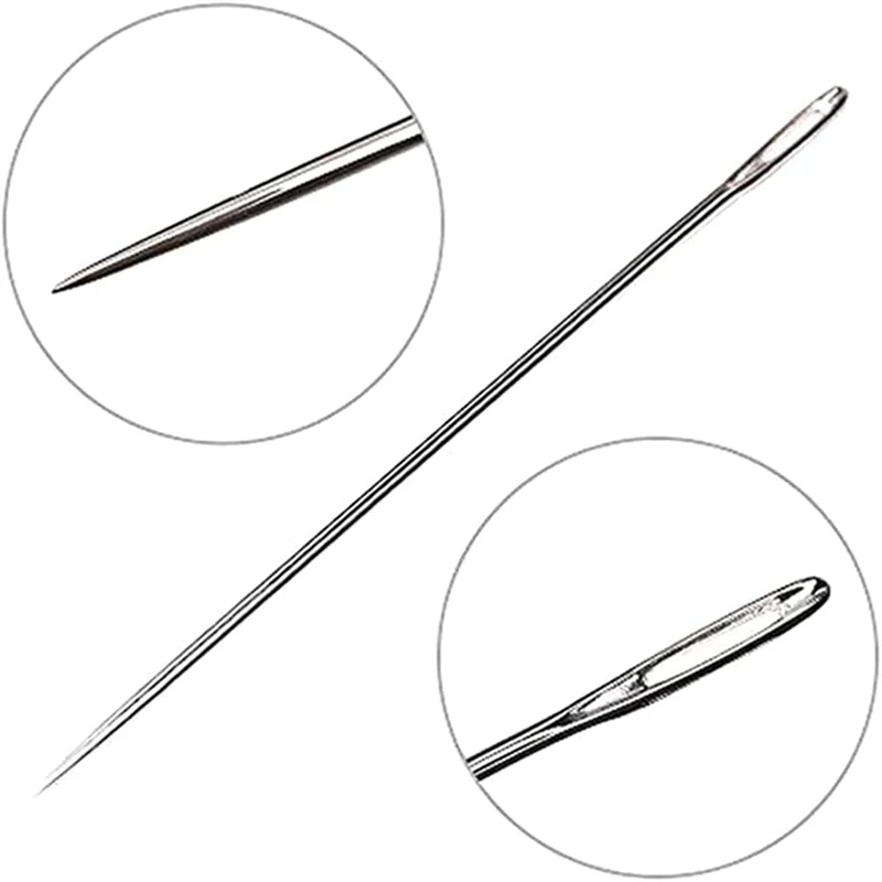 1Set Sewing Needle Awl Leather Craft Sewing Accessories Craft Metal Stitching Awl Leathercraft Shoe Repair Tools