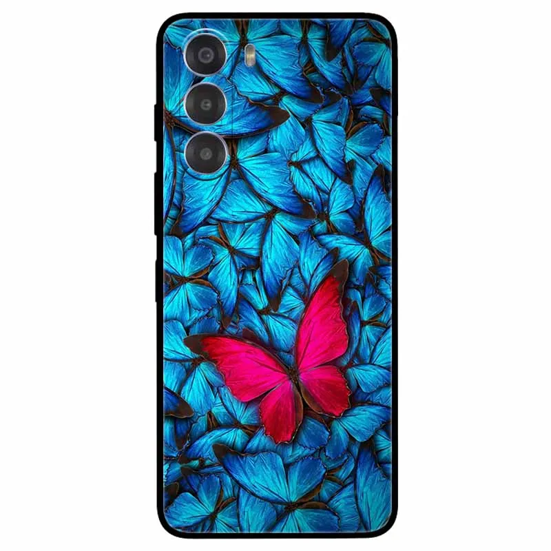 Cute Cartoon Soft TPU Silicone Phone Case - Painted Cat Design