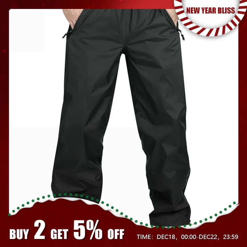 33000ftMensRainPantsWaterproofRainOverPantsWindproofOutdoor