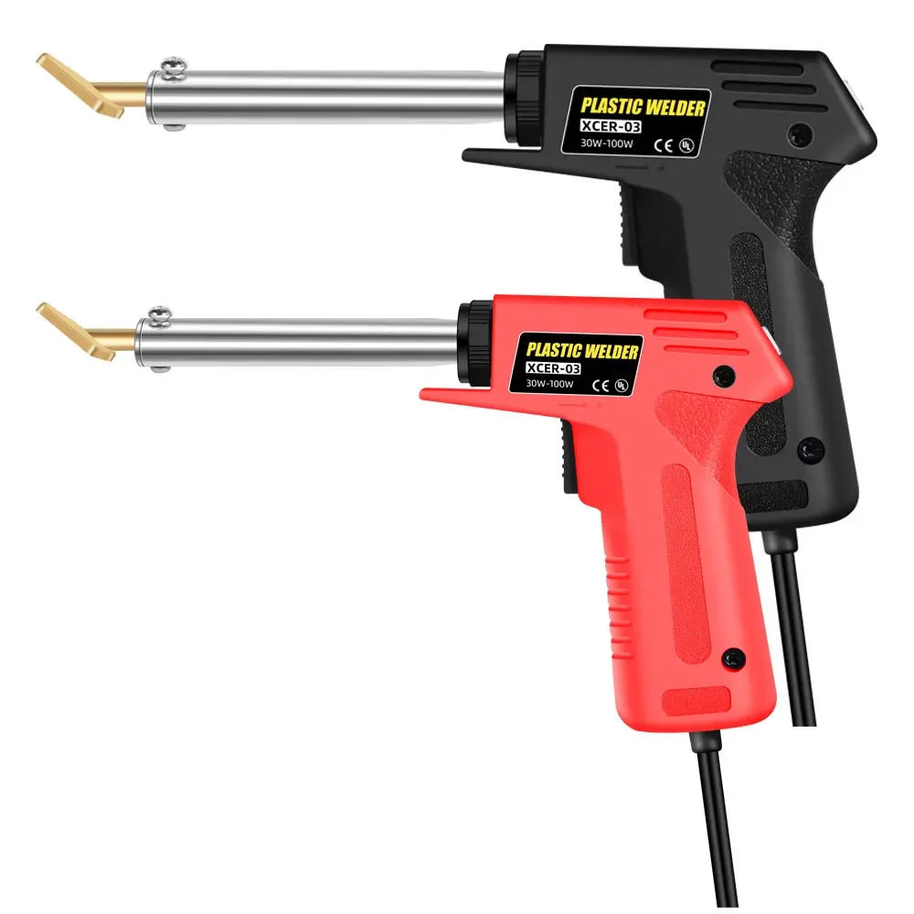 100W Soldering Iron Kit 2-In-1 With Spot Welding Head Screeding Head Plastic Welder Gun Kit Used For Repair Car Bumper-L 6