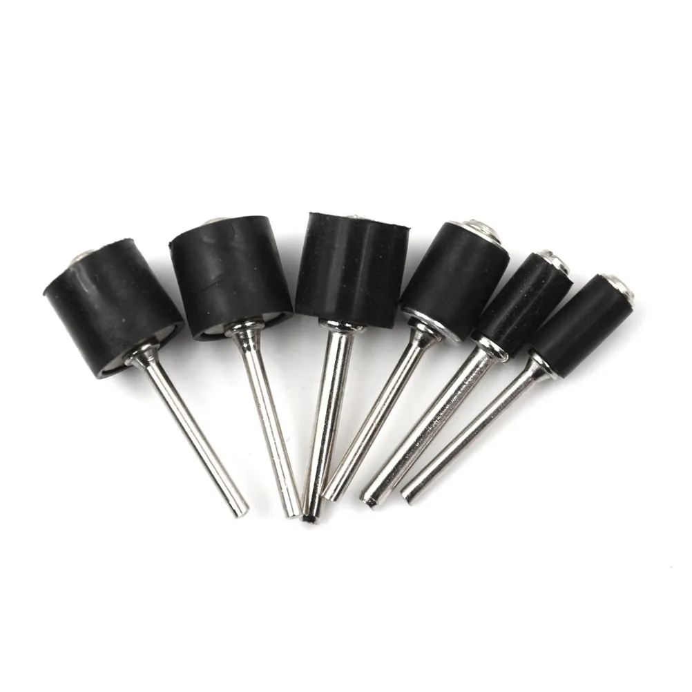 

6pcs Mandrel 1/4 1/8 Shank 6.35-12.7mm Drum Sanding Nail Drill Bit Abrasive Tool