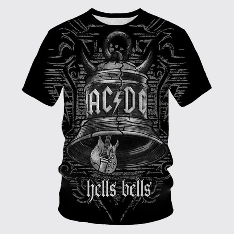 T Shirts Classic Metal Rock Band Summer Men's Short Sleeve O-neck Casual 3d Prited Tops Fashion Streetwear