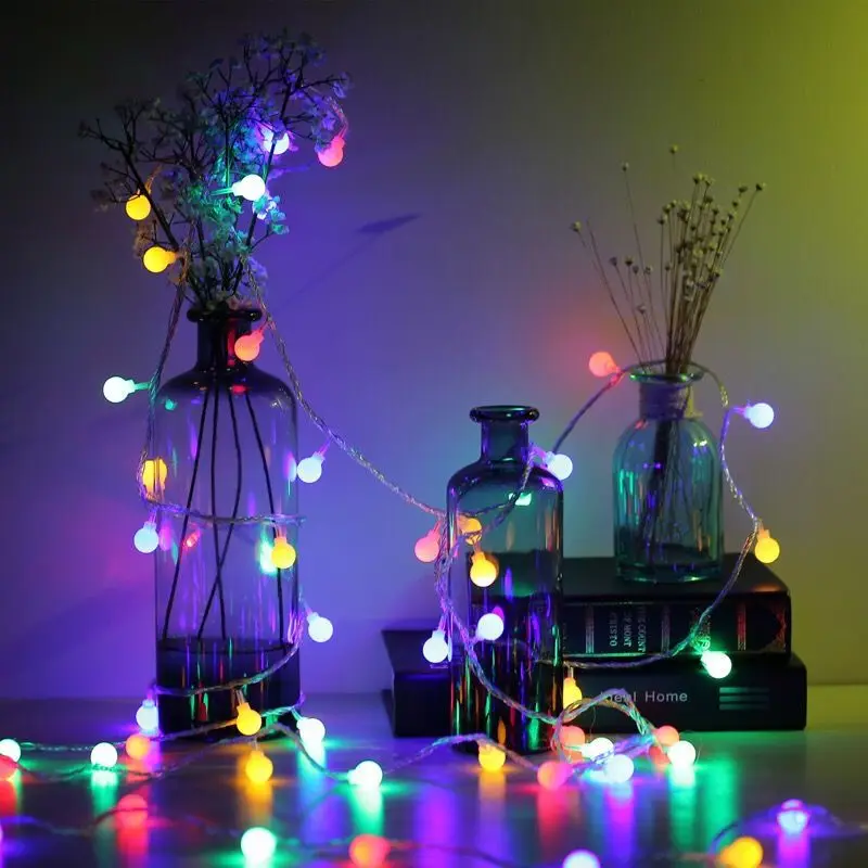 thumbnail image 1 of Guirnalda de luces LED con forma de copo de nieve de 20 LED de 3 m, adornos navideños para el hogar, decoración colgante para árbol de Navidad, regalos de Año Nuevo 2023, 1 of 5