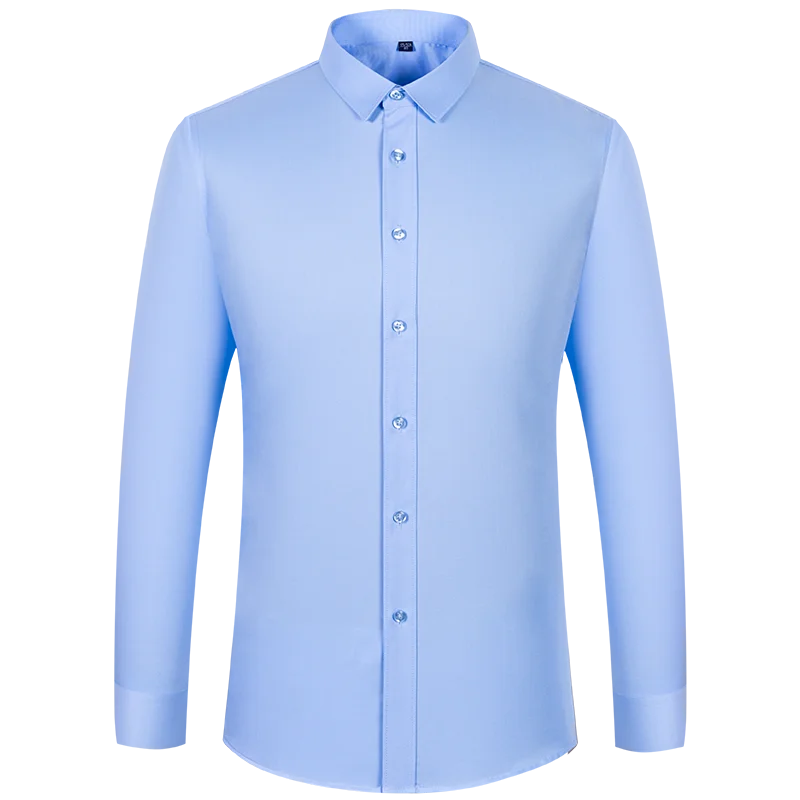 Solid Color Office Shirt Detail