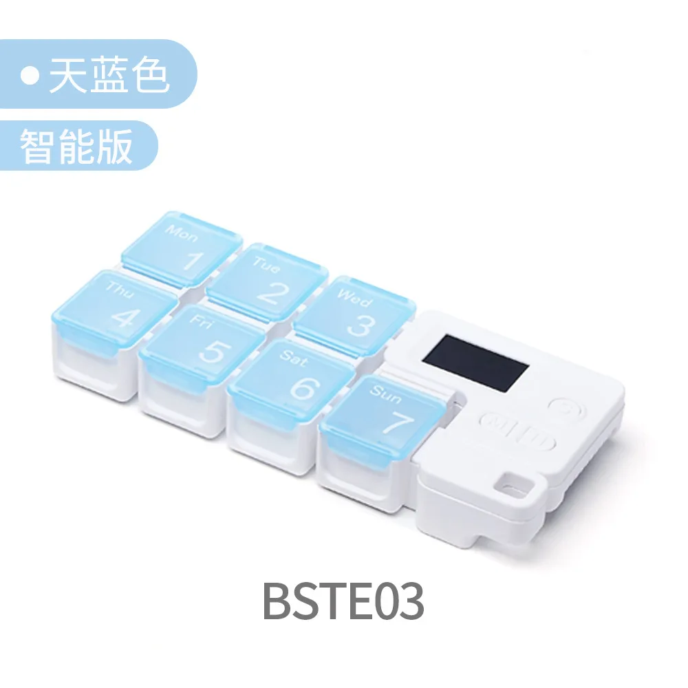 Weekly Pill Organizer with Alarm - Large Capacity AM/PM Medicine and Vitamin Storage