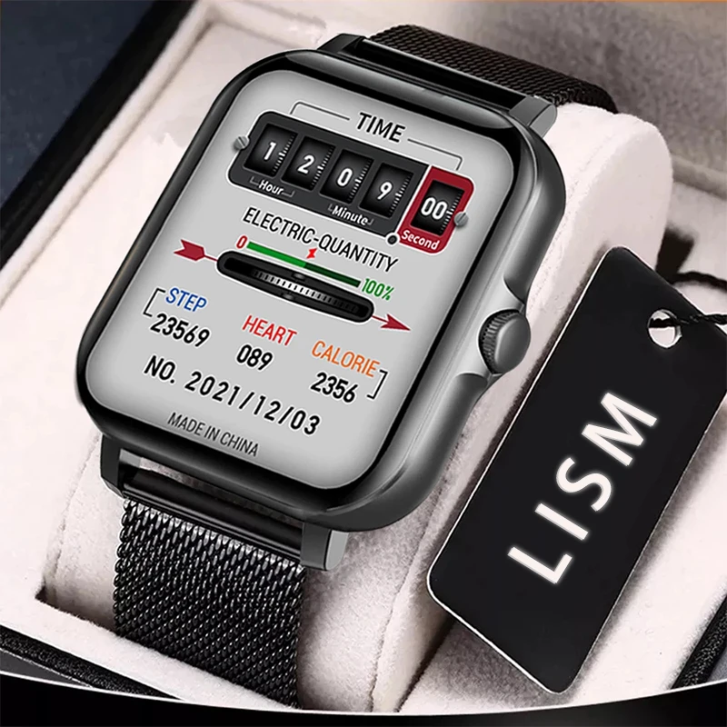 2022 New Bluetooth Answer Call Smart Watch Men Full Touch Dial Call Fitness Tracker IP67 Waterproof