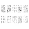 10pcs Waterproof Temporary Tattoo Sticker Love Emoticon Moon Sun Lines Skull Planet Tatto Wrist Fake Tattoos Body Art Women Men 5