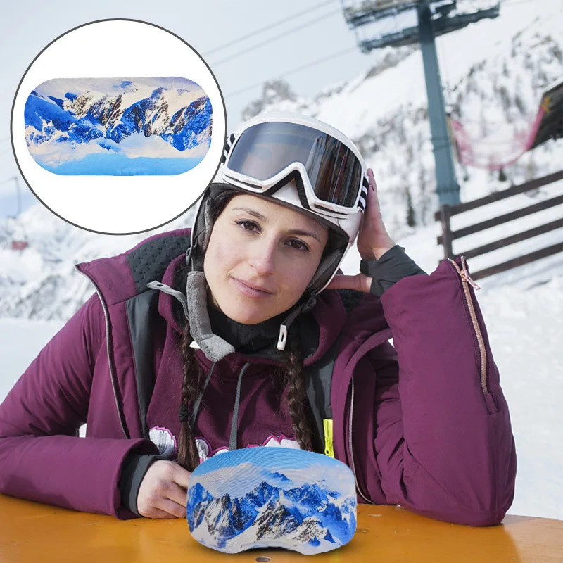 Ski Goggle Cover Scratch-Proof Snowboarding Goggles Protector Stretchy Skiing Eyewear Covers Snow Sport Glasses Protective Gear Skiing Goggles Ski Goggles