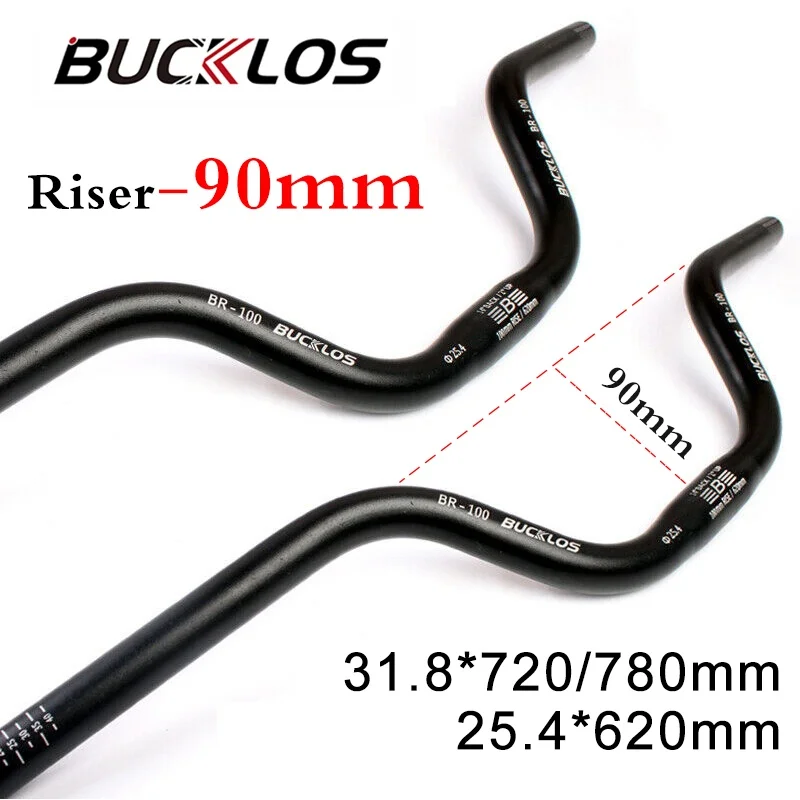 BUCKLOS MTB ハンドルバー 25.4 ミリメートル自転車ハンドルバー上昇