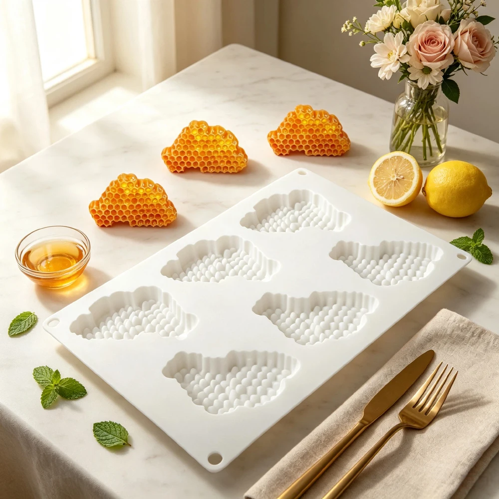 Bee Honeycomb Design Fondant Cake Molds - Beehive Chocolate Baking Molds