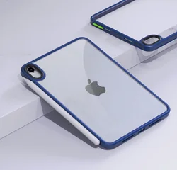Ultra-Clear Transparent Shockproof Sleeve for Air 2024 11inch (Navy Blue)