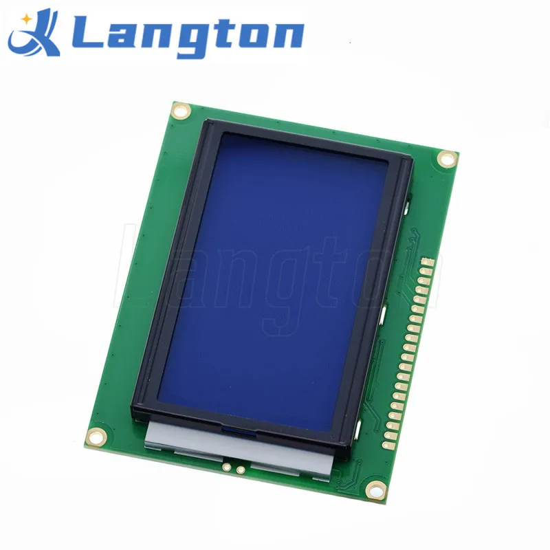 128*64 DOTS LCD module 5V blue screen 12864 LCD with backlight ST7920 Parallel port LCD12864 for arduino