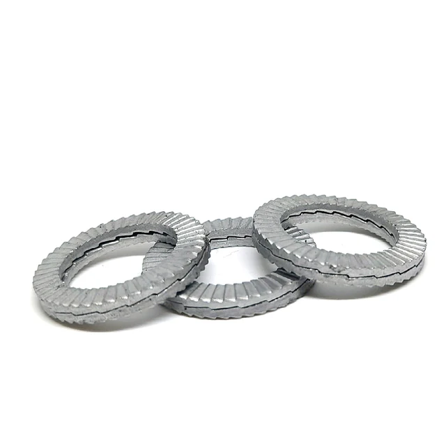 20/ 10/5 คู่ (2 ชิ้นติดกาว) Self-Lock เครื่องซักผ้าของแท้ Wedge สแตนเลส Dacromet M3 M4 M5 M6 M8 M10 M12 M14 M16 M18 M20 M22 4