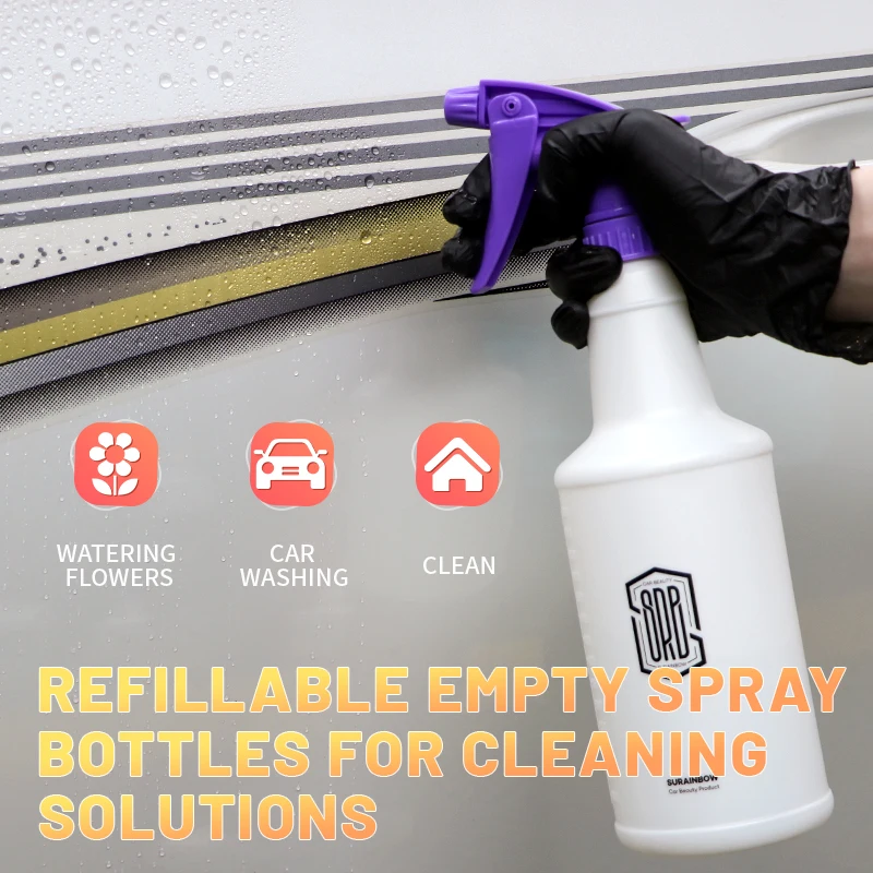Car Ultra-fine Water Mist Cylindrical Spray Bottle HDPE Chemical Resistant Spray Auto Wash Watering Can, Heavy Duty Spray Bottle 3