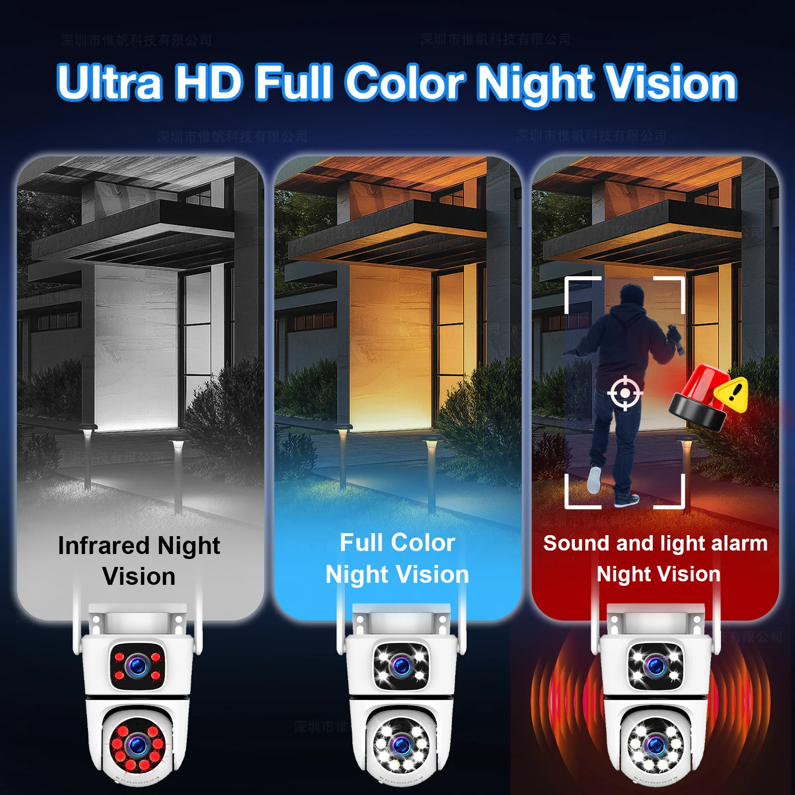 Tuya 4K WiFi Surveillance Camera 5G Wifi Outdoor 5K Dual Lens PTZ IP Cameras Auto Tracking ONVIF Security CCTV Camera with Alexa 5