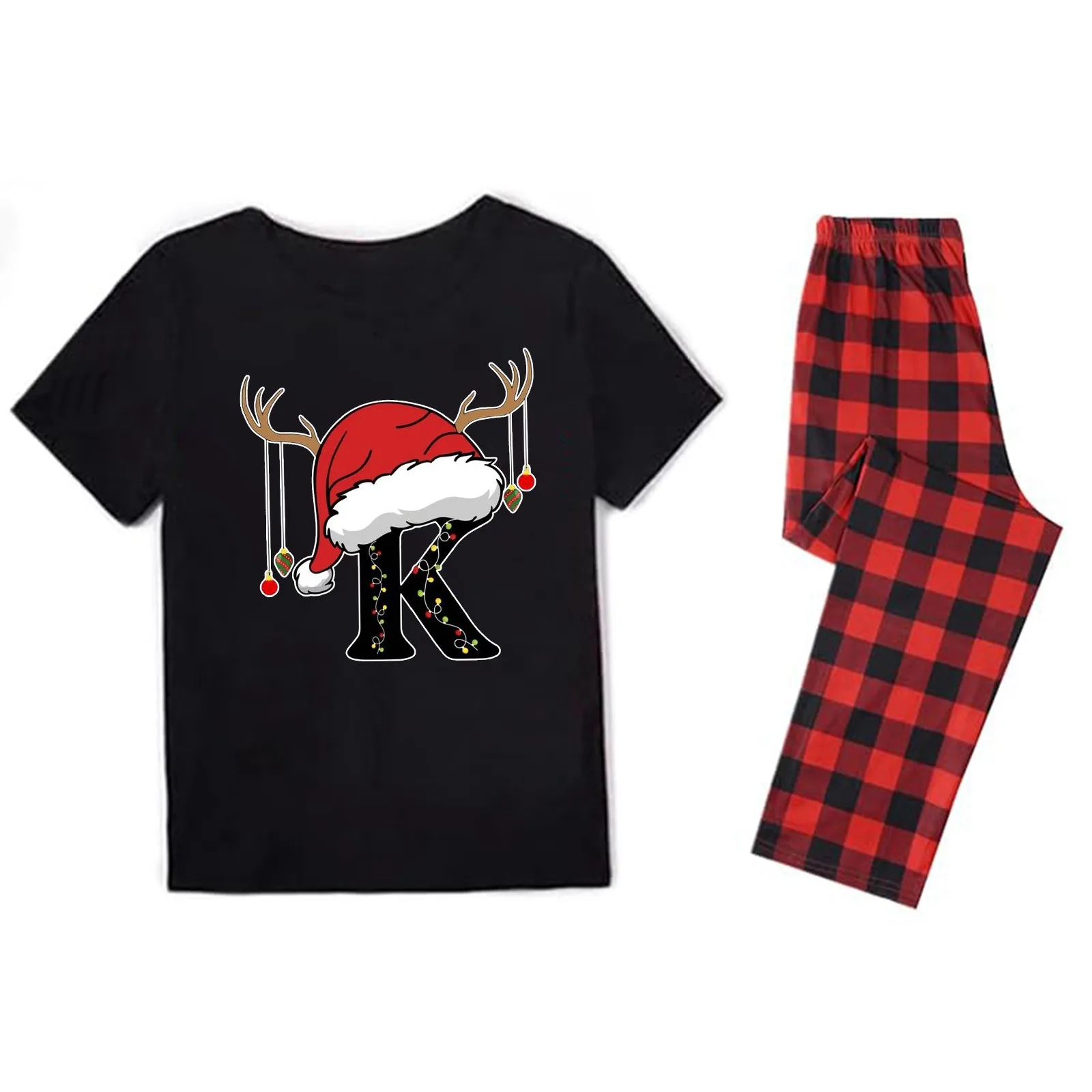thumbnail image 1 of Pijamas navideños para bebé, padre, madre, niños, hija, conjunto familiar, ropa de dormir de manga larga de Navidad, trajes cálidos a juego para el hogar de invierno, 1 of 5