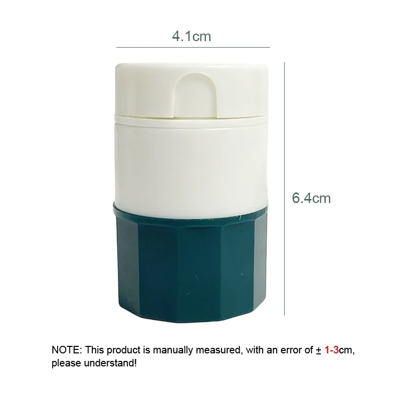 Medicine Splitter Box Storage Pill Crusher Multifunction Portable 4 Layer Powder Tablet Grinder Powder Pill Cutter