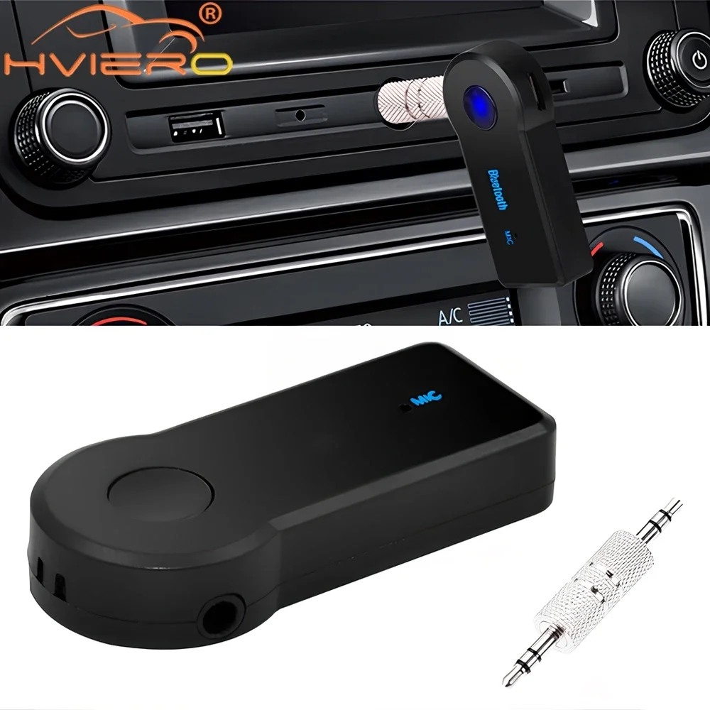 1PCS Wireless Bluetooth Music Audios 5.0 Receiver 3.5mm Streaming Car A2DP Headphone AUX Adapter Connector Mic Handfrees Player bluetooth audio adapter bluetooth mp3 receiver bluetooth music player