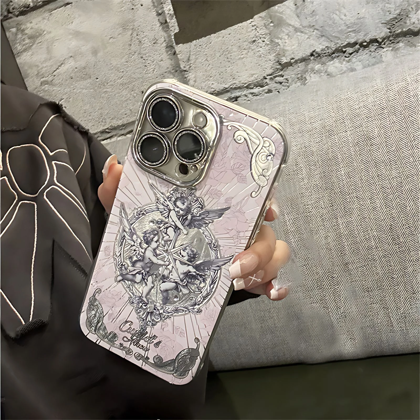 Ретро-чехол для телефона с Купидоном среднего возраста для iPhone 15 ...