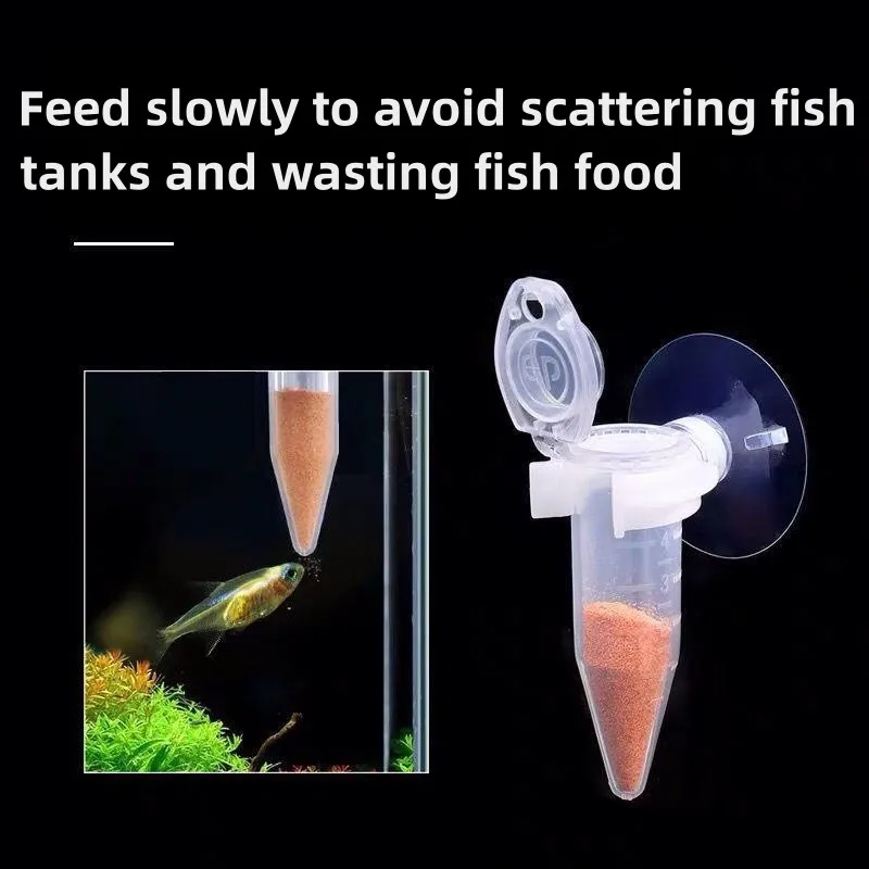 Fish Feeder Automatic Fish Feeder Cone Shrimp Egg Worm Funnel Cup Feeding Tool Ring Ornamental Tank Aquarium Accessories With Suction