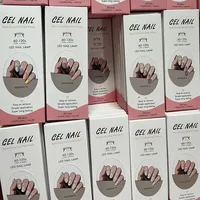 18/20Tips Semicured UV Stickers Gel Nails Adhesive Waterproof Long Lasting Full Gel Nail Wraps Press On Nail Decal DIY Manicure 1