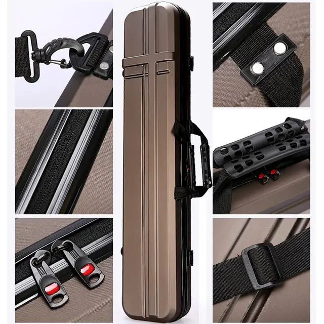 70cm부터 130cm까지 다양한 크기의 낚싯대를 보관할 수 있는 방수 처리된 ABS 하드 쉘 커버 낚시 보관함