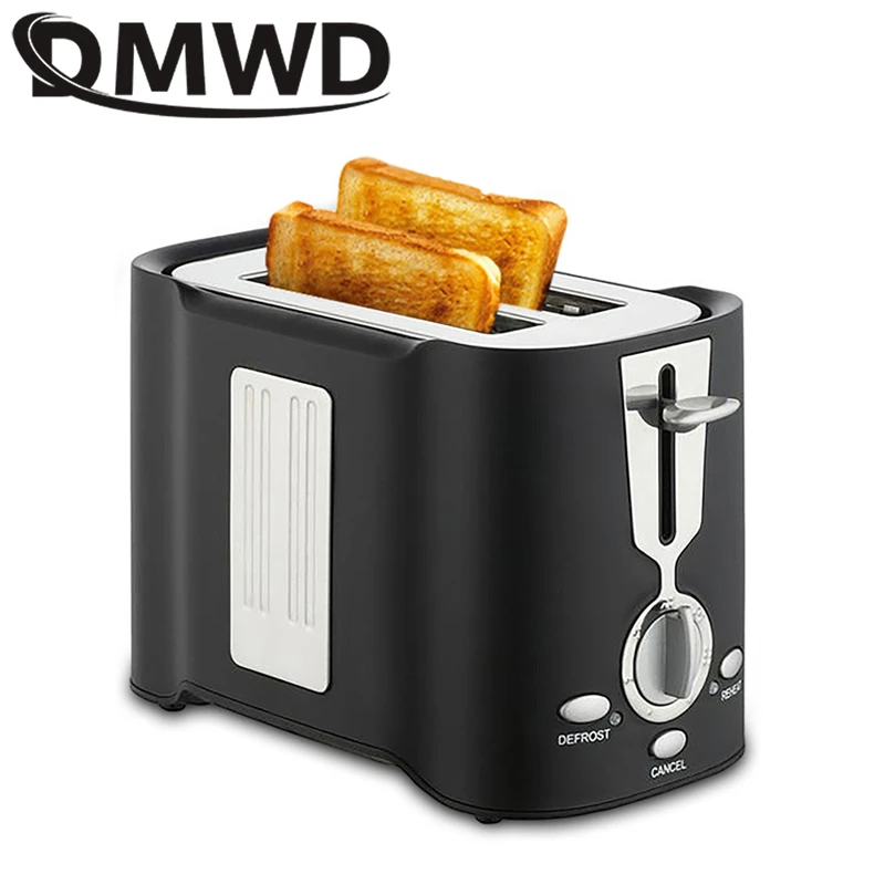 Automatic Toaster Sandwich Maker Grill 2 Slices Slot Cooking Bread Toast Oven Household Electric