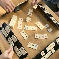 Fast Moving Rummy Tile Classic Board Game 2-4 People Israel Mahjong Digital Game Hotest Party Game Portable 2