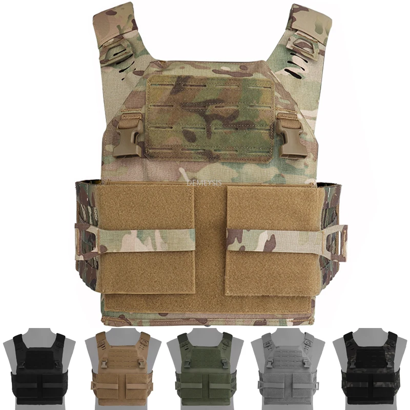 Molle Tactical Plate Carrier Vest Protettivo Paintball Combat Wargame Sport Gilet Regolabile Gilet Da Caccia A Sgancio Rapido