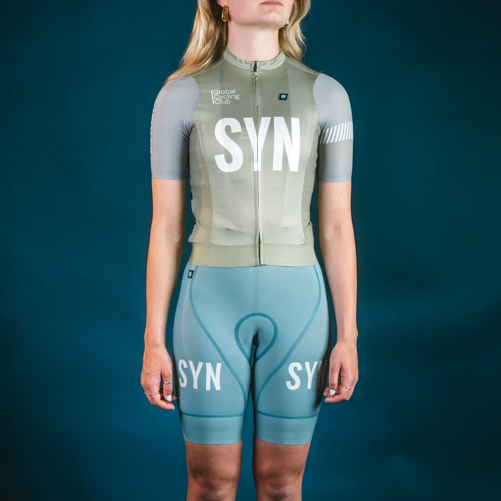WOMEN PRO JERSEY SAVANNA GREY SYN TEAM Aero Bicycle Riding Tops MTB Bike Jersey Summer Short Sleeve Race Clothing