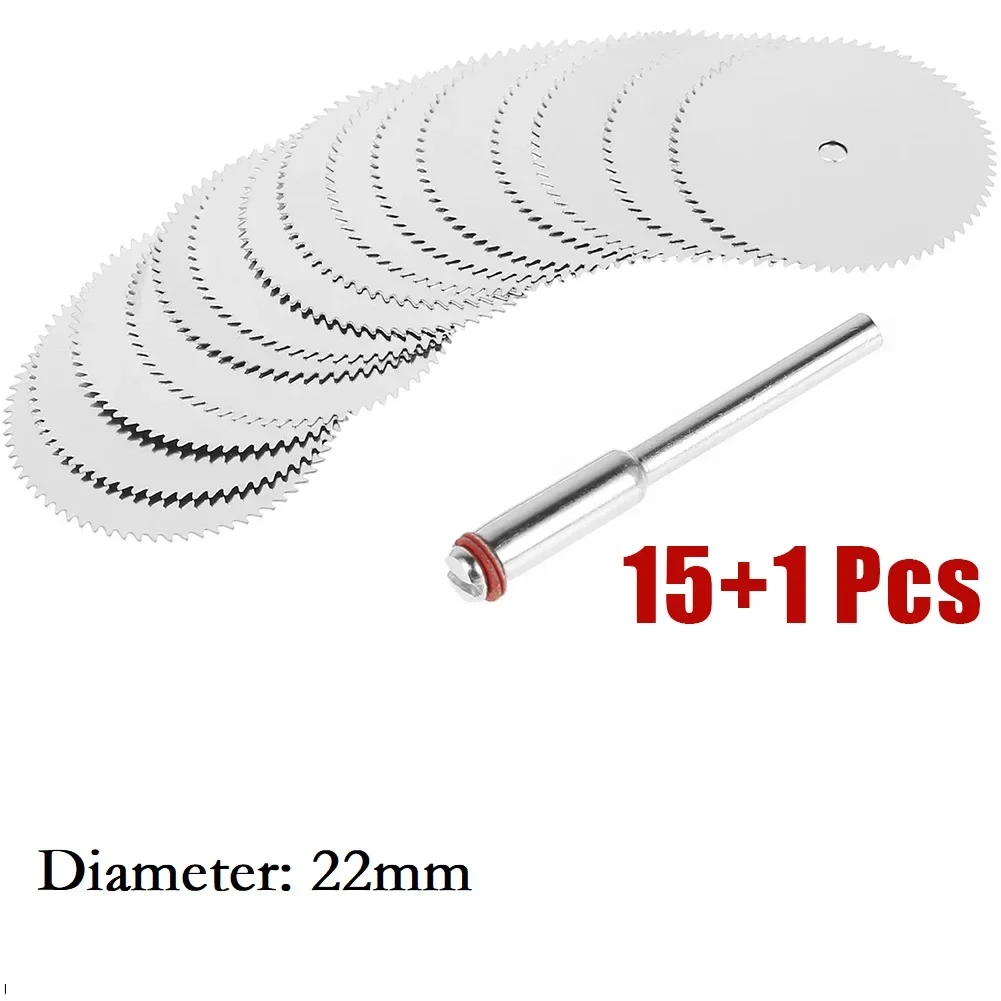 15Pcs Mini Circular Saw Blade Electric Grinding Cutting Disc Rotary Tool For Dremel Metal Cutter Power Tool Wood Cutting Discs angle grinder