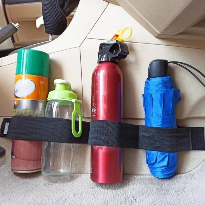 Car Trunk Straps Car Trunk Storage Fixing Elastic Belt Organizer Tapes Fire Extinguisher Fixed Auto Interior Stowing