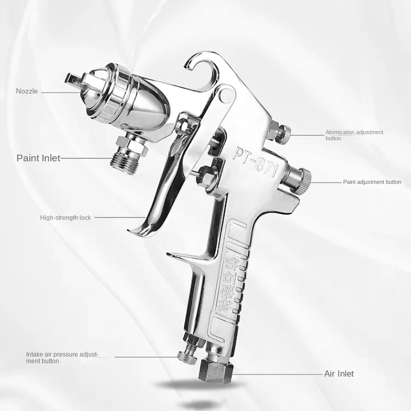 Airless Sprayer Nozzle Holder 3bar 2L Pressure Tank Sprayer Multi-colour Paint Water-in-water Spray Gun Latex Paint Spray Gun 2.5/3.0/3.5/4.0mm(21*12cm)