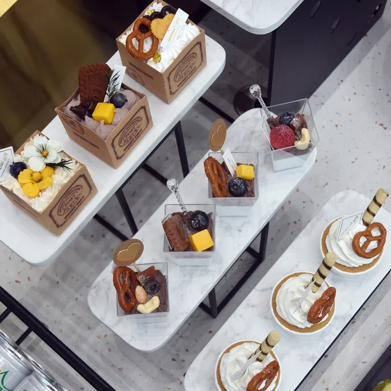 Donuts Pastry Cake Stand Candy Bar Macarons Chocolate Dessert Stand Metal Decor Plateau Presentation etbaking Accessories