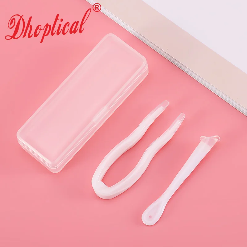 20 조각 콘택트 렌즈 스틱 도구 액세서리 핀셋 세트 소프트 팁이있는 흡입 스틱 다채로운 Dhoptical
