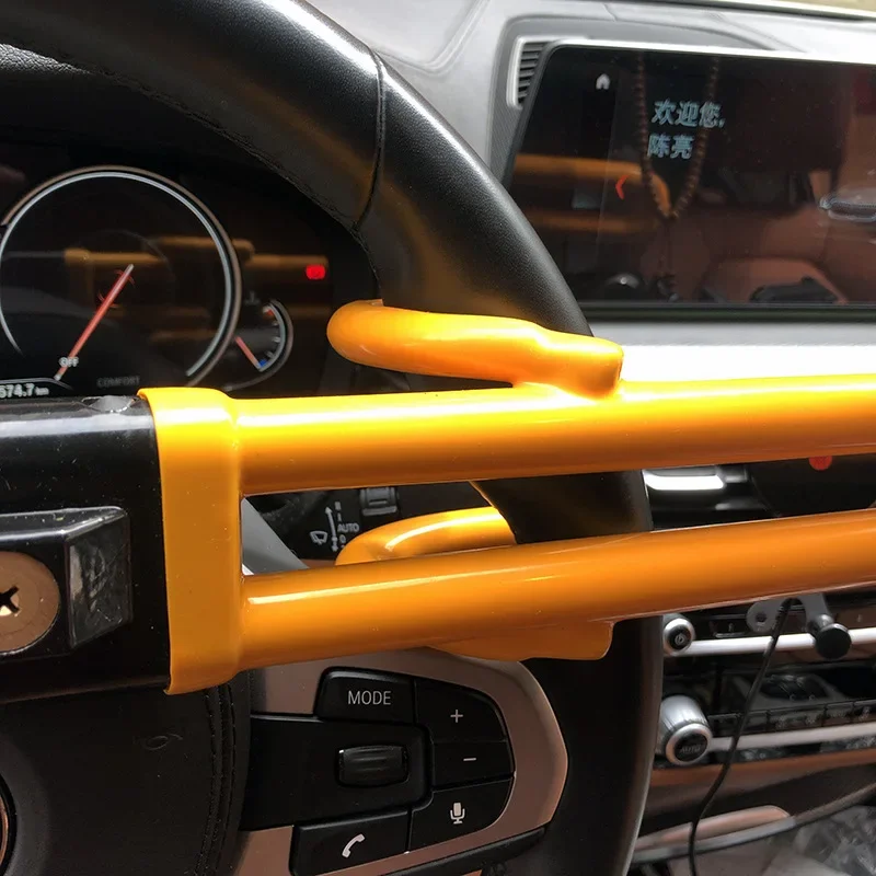 Car Steering Wheel Anti-Theft Lock Adjustable Telescopic Security Multi-Function 96