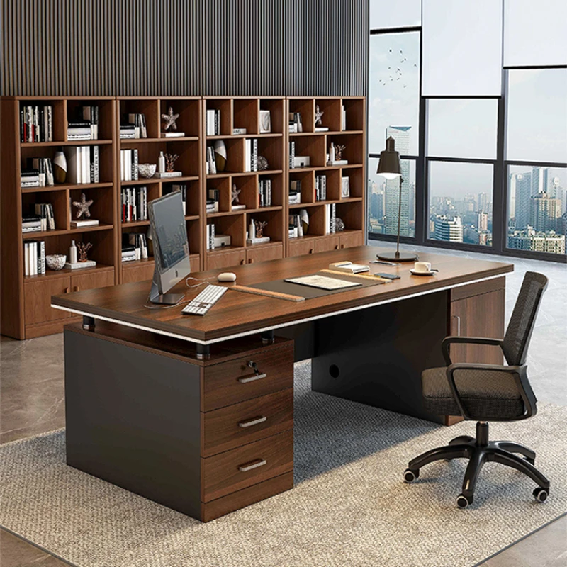 Computer Executive Office Desks Reception Wood Modern Writing Office Desks Luxury Meeting Tisch Oficina Office Furniture WN50OD