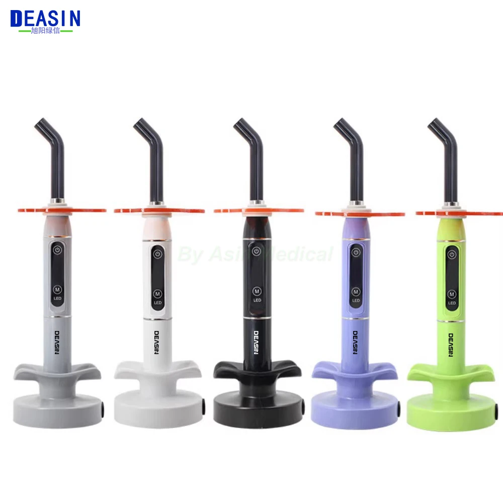 

10W Wireless Cordless LED Curing Light Lamp Machine 2000MW Resin Cure Dental Equipment 5s/3mm Curing 2200mAh Battery 1 set