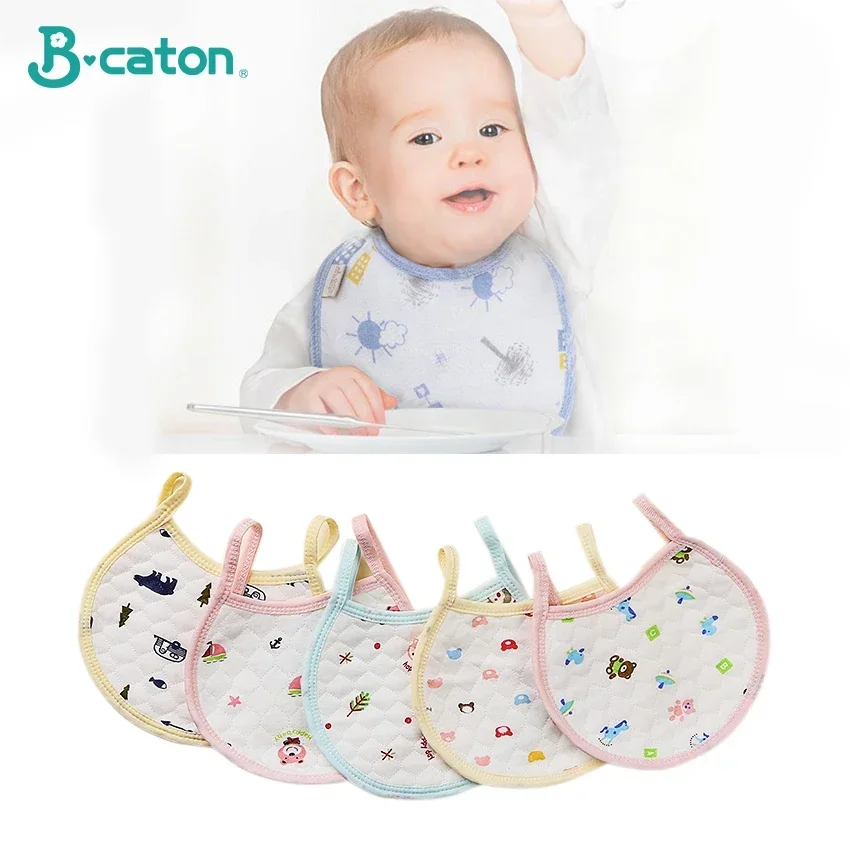 3pcs Baby Bibs Cotton 3D Thickening Water Absorption Waterproof Bibs Babys feeding Burp Cloths Cartoon Pattern Fit Baby Stuff 3pcs set printed cotton maternity nursing pajamas feeding sleepwear clothes for pregnant women spring pregnancy nightwear