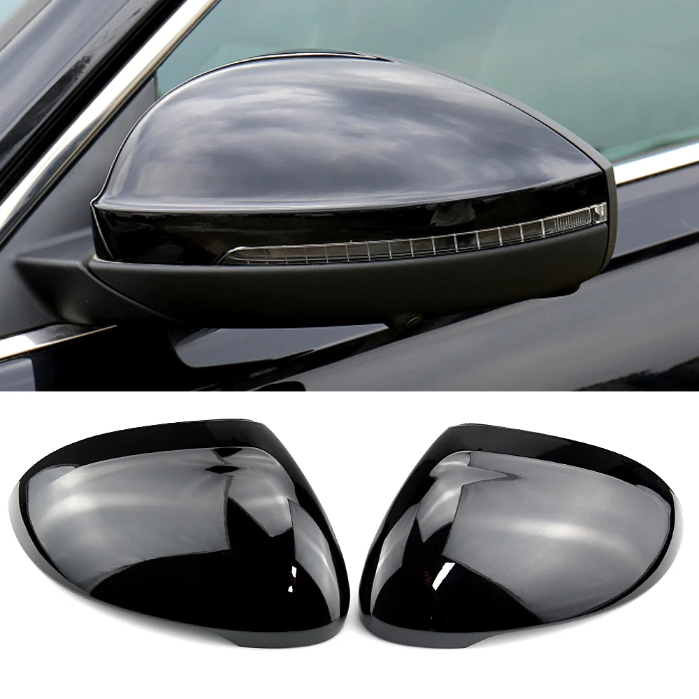 Jodriva Rearview Side Mirror Cap Housing, for VW, for Passat
