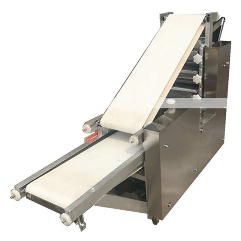 Automatic Empanada Dumpling Skin Wrapper Making Machine Chapatti Roti Arabic Pita Flour Tortilla Maker