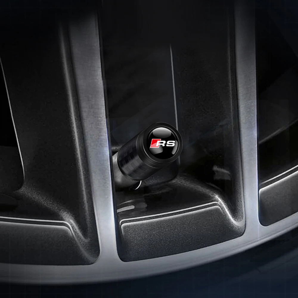 Enhanced Car Tire Valve Cover Set - Pack of 4 Luxury Design Wheel Air Stem Caps