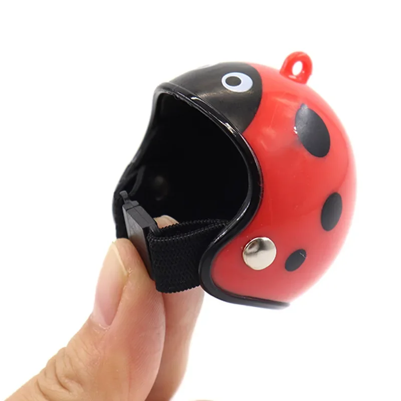 Chicken Helmet Funny Chicken Helmet Small Bird Duck Quail Hard Hat Headgear for Hens Head Pet Supplies