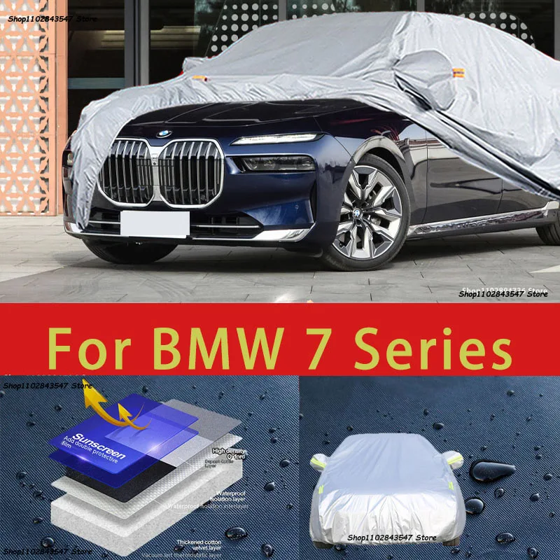 

For BMW 7 series Outdoor Protection Full Car Covers Snow Cover Sunshade Waterproof Dustproof Exterior Car accessories